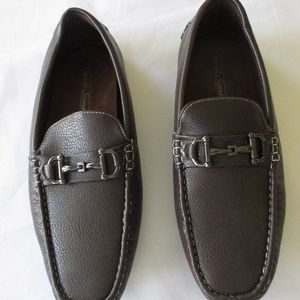 DAVID STONE men's brown loafers - sz 10